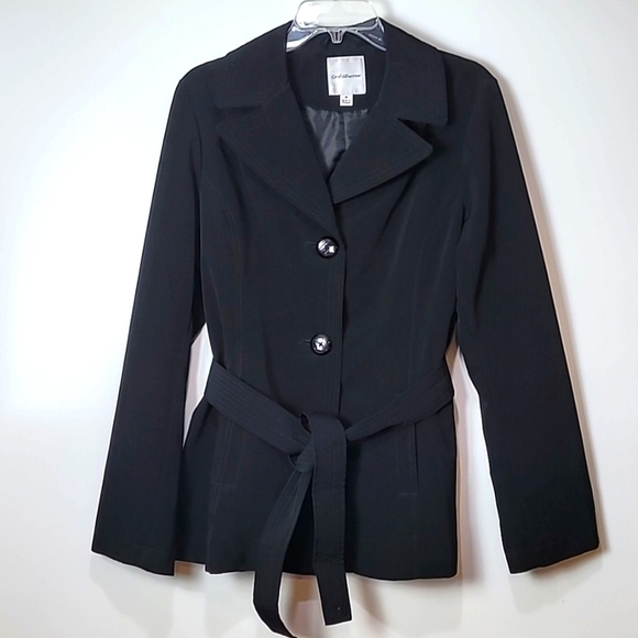 Croft & Barrow Black Rain Jacket or everyday lightweight jacket Button-up - Picture 1 of 14